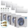 MrCool DIY Whole Home 4 Room Ductless Mini Split Bundle Fashion